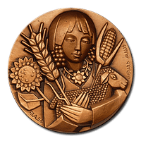 Customized Medals - Red Bronze Finishing on 3D Relief