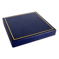 Blue Gift Box - Measures: 8.5 x 8.5 x1.5cm 3.3 x3.3 x0.6″