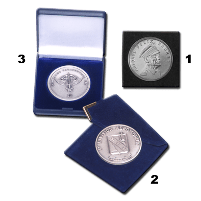 FIA - Coins - Packaging - Transparent acrylic box, velvet pouch and jewelery plastics box