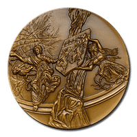 Customized Medals - Bronze Finishing on 3D Relief