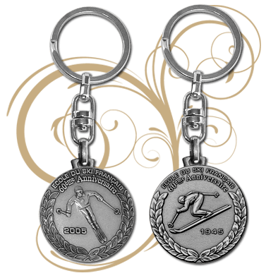 FIA - Keychains - Stamped Coin Design (Face & Back)
