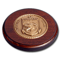 Wooden Panel - Bronze Medal on a Round Panel - 120mm