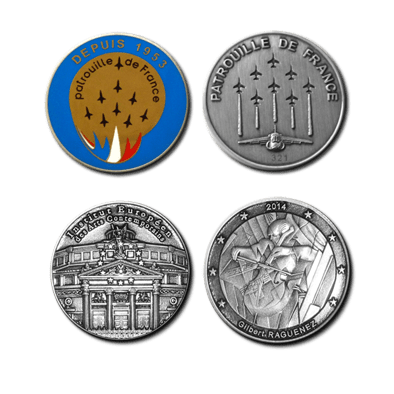 FIA - Coins of 42mm/1.7" diameter : Face & Back