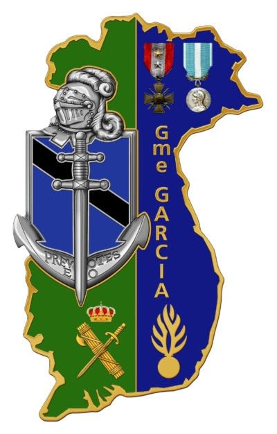 A custom military insigna with many details